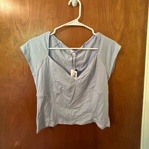 Women’s Sz Medium blue shirt from Garage Clothing NEW WITH TAGS!!!